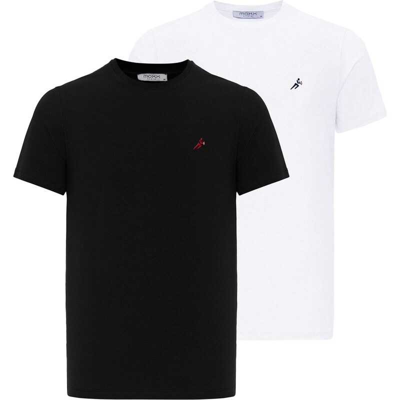 Moxx Paris Tričko červená / čierna / biela 54348030