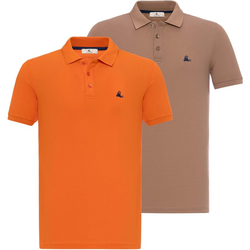 Daniel Hills Tričko svetlohnedá / oranžová 54348579