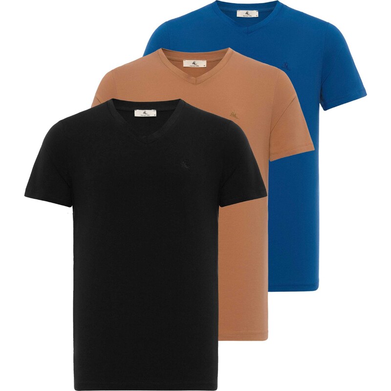 Daniel Hills Tričko farba ťavej srsti / tmavomodrá / čierna 54348664