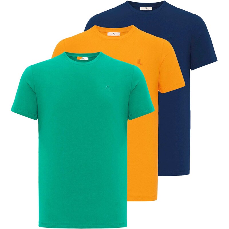 Daniel Hills Tričko modrá / zelená / oranžová 54348722