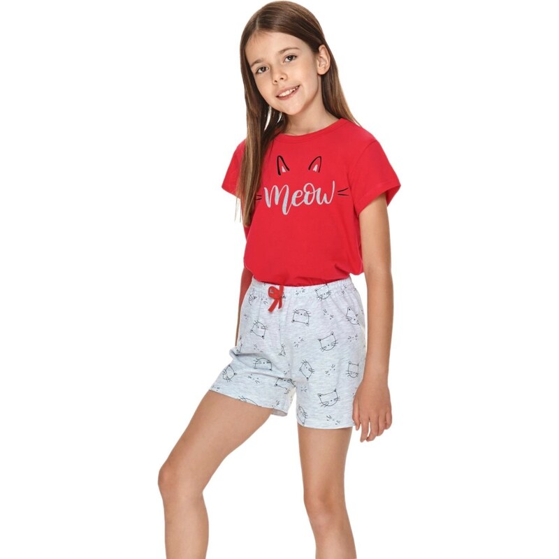 TARO Dievčenské pyžamo 2711 Sonia red 58285337