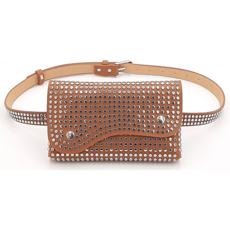 VIVI PARIS Luxusná hnedá dámska oblička MXRHR 58286727