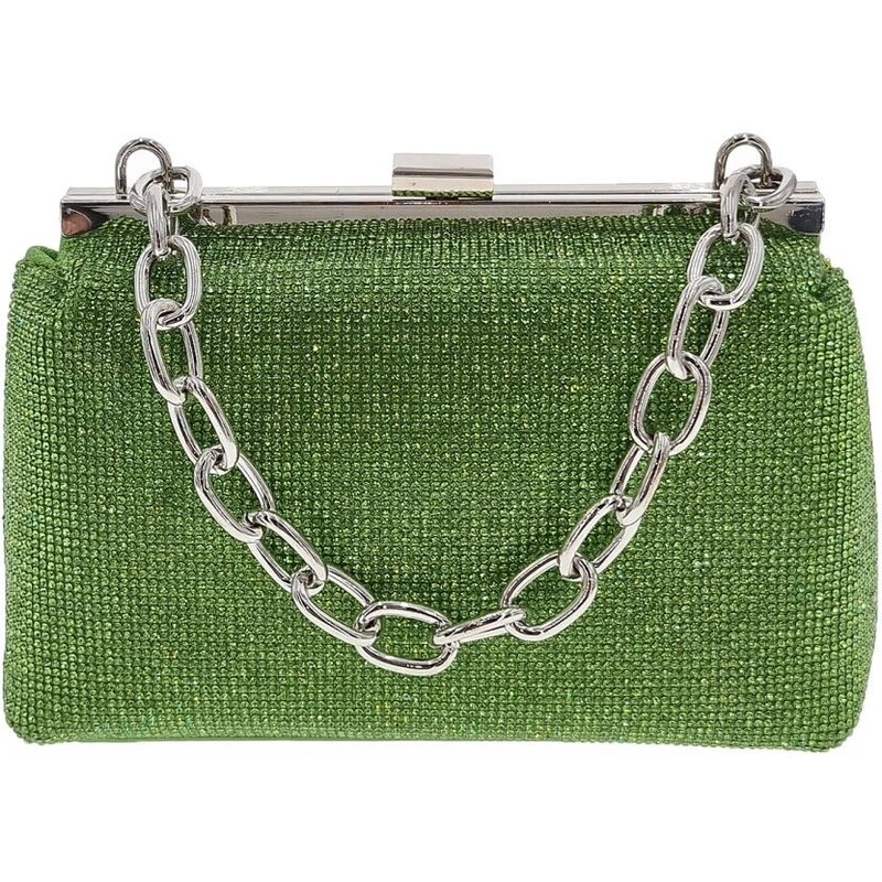 TOM&EVA Módna dámska slávnostná kabelka zelená O2KD8 58286777