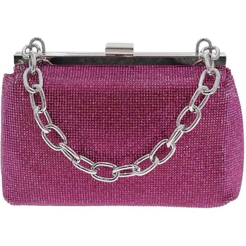 TOM&EVA Exkluzívna dámska slávnostná kabelka ružová 4DKSB 58286778