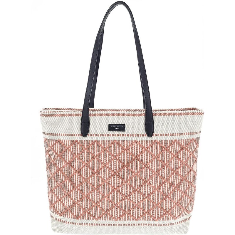 DAVID JONES Módna dámska nákupná taška ružovej farby TA75Q 58286790