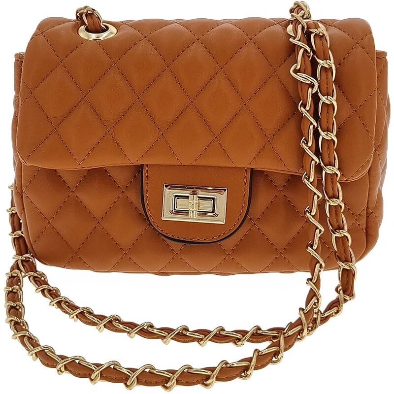 Turbo Bags Moderná hnedá dámska malá kabelka P106K 58286795