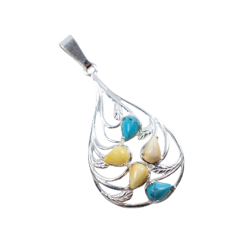 Strieborný jantárový prívesok Glare 170 51007725