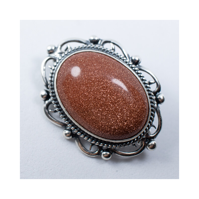 Strieborná brošňa Glare 18 51007407