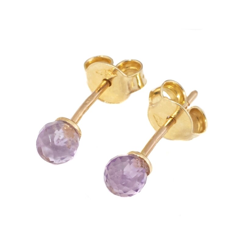 Zlaté náušnice s kameňom Glare 9S 51006326