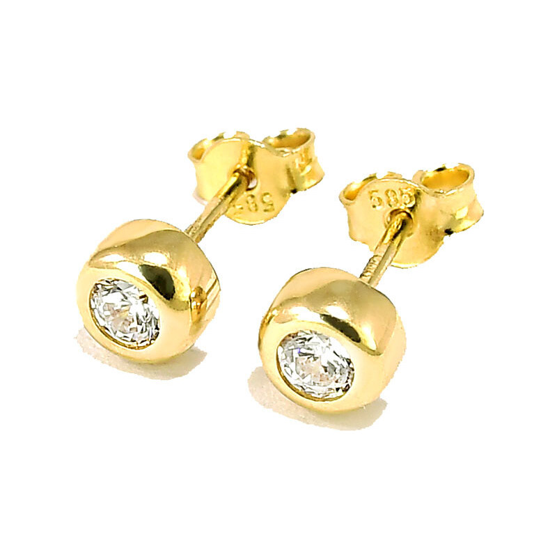 Zlaté náušnice Glare 755 51003878