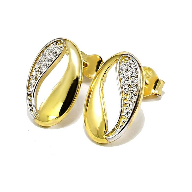 zlaté náušnice Glare 822 51003442