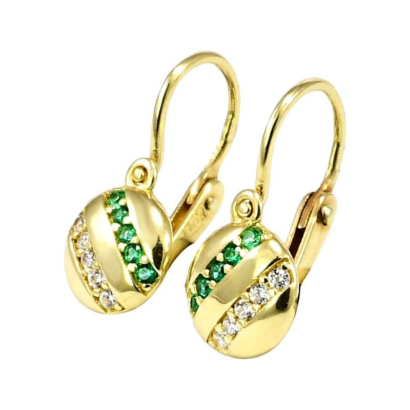 zlaté detské náušnice Glare 902 51003183