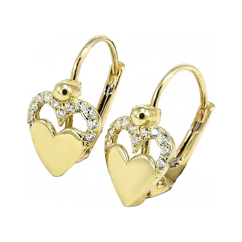 zlaté detské náušnice Glare 944 51003044