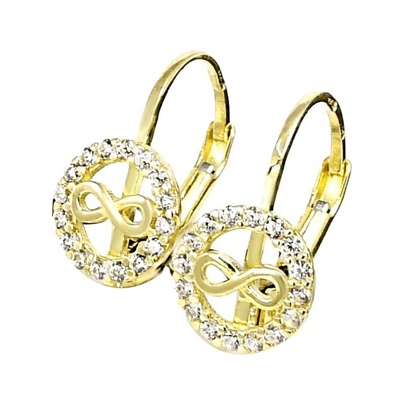 zlaté detské náušnice Glare 939 51003049