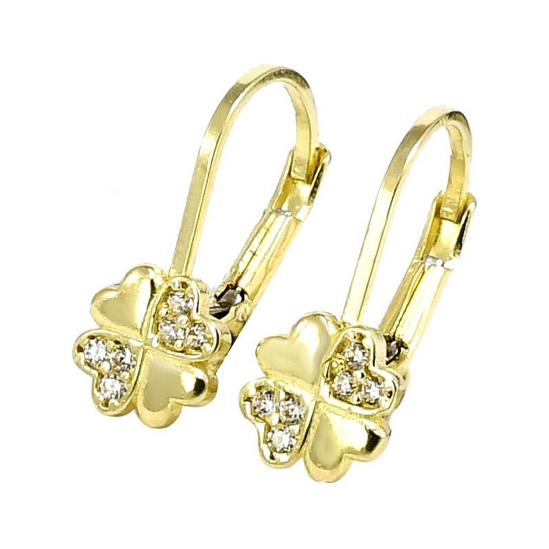 zlaté detské náušnice Glare 946 51003042