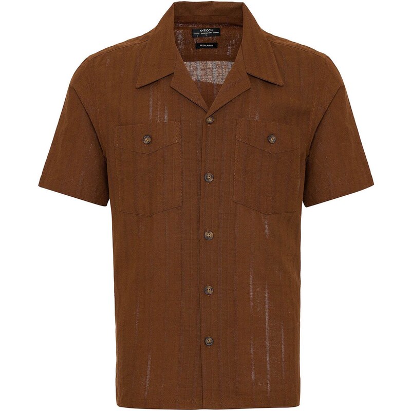 Antioch Košeľa hnedá 54346713