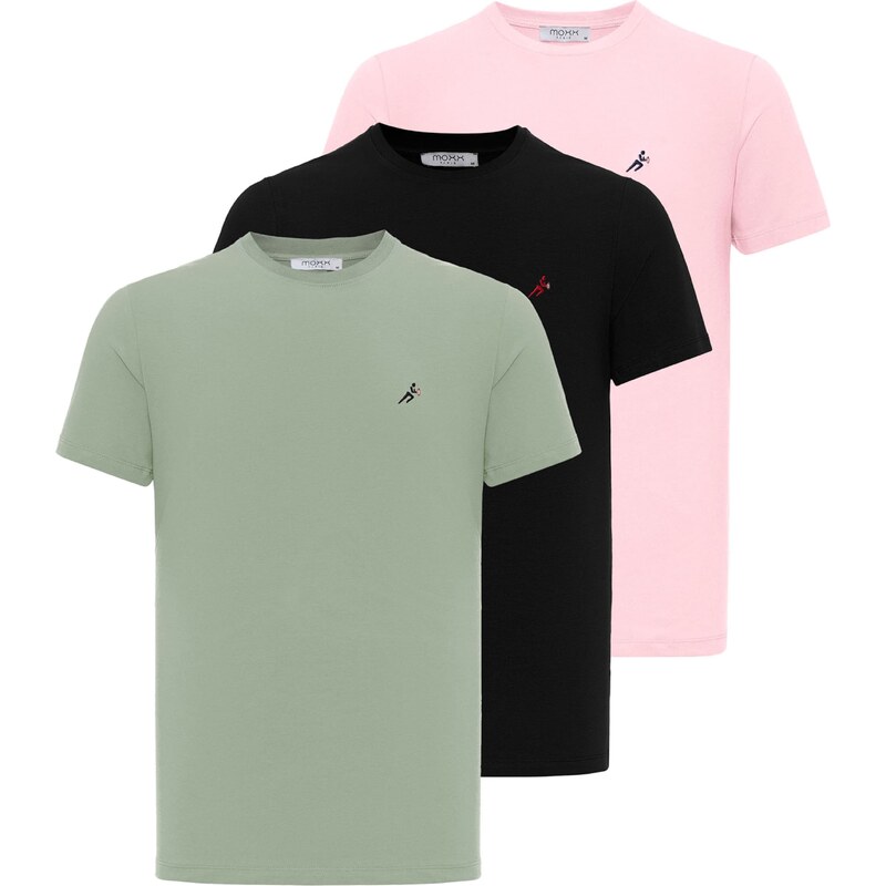 Moxx Paris Tričko zelená / ružová / čierna 54347360