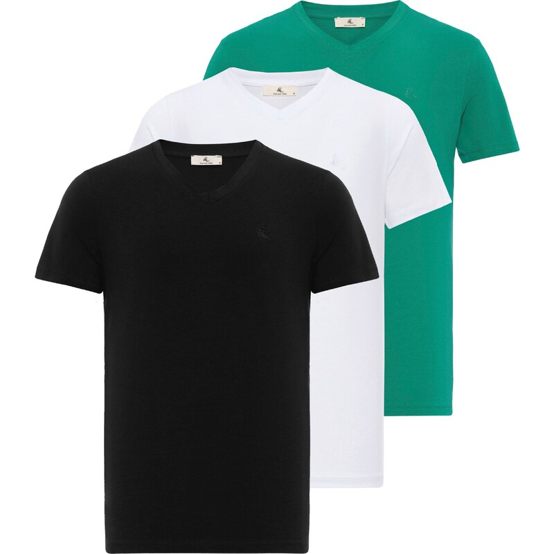 Daniel Hills Tričko zelená / čierna / biela 54347773