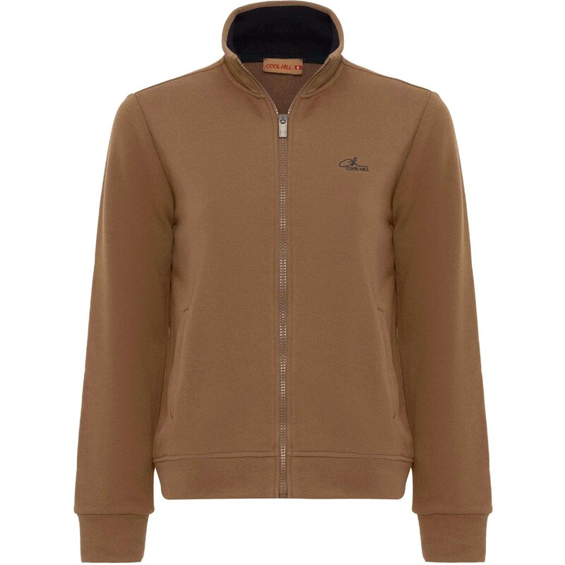 Cool Hill Tepláková bunda hnedá 54347891