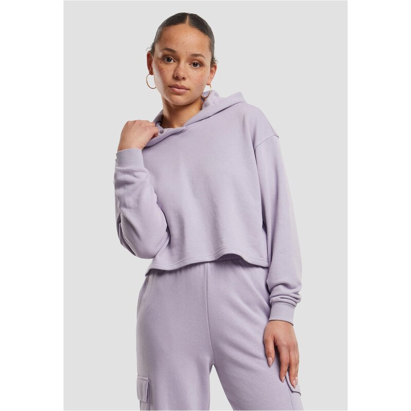 Urban Classics Womens Oversized Hoodie Light Terry - Purple 51574975