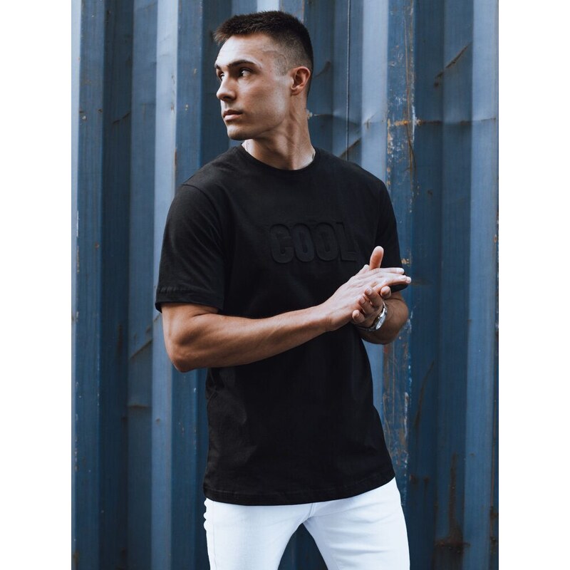 Dstreet Čierne tričko s nápisom COOL 51574714