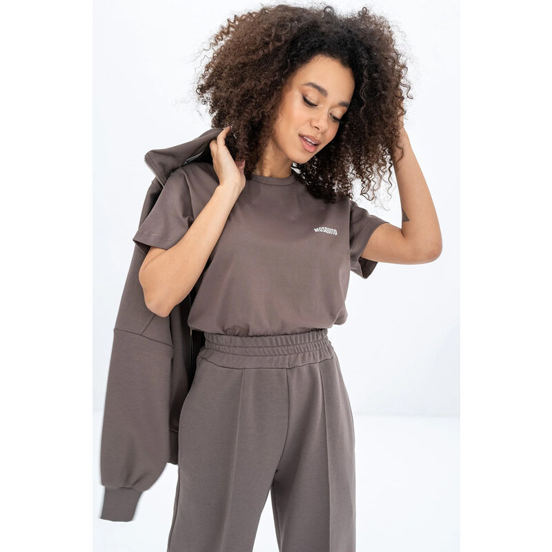Mosquito Dámske tričko Bane Savannah Tan hnedé, Farba hnedá 51578382