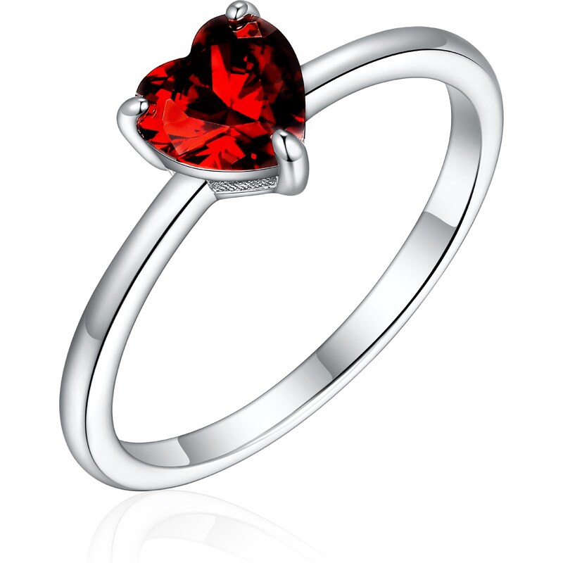 Olivie Strieborný prsteň SRDIEČKO 8573 51579686