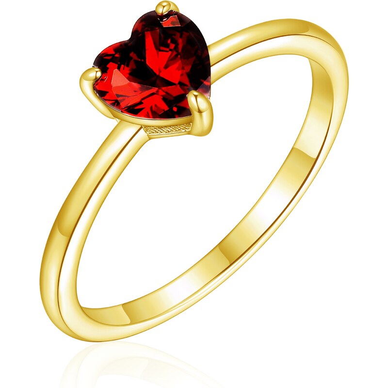 Olivie Strieborný prsteň SRDIEČKO GOLD 8574 51579687