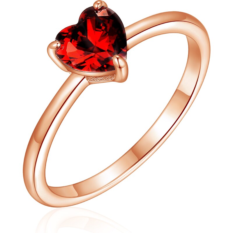 Olivie Strieborný prsteň SRDIEČKO ROSE 8575 51579688