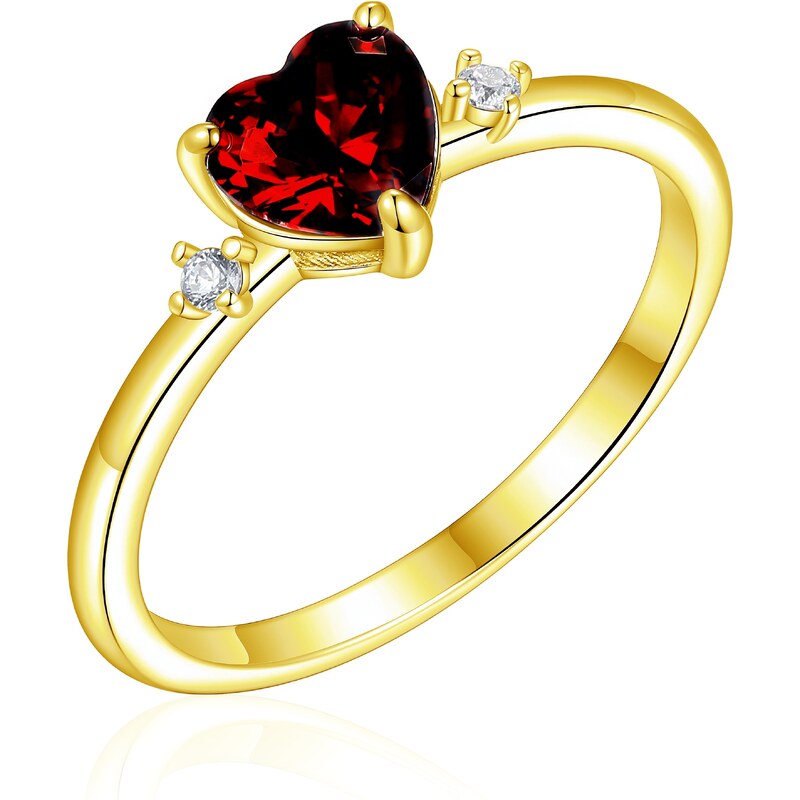 Olivie Strieborný prsteň SRDIEČKO GOLD 8577 51579690