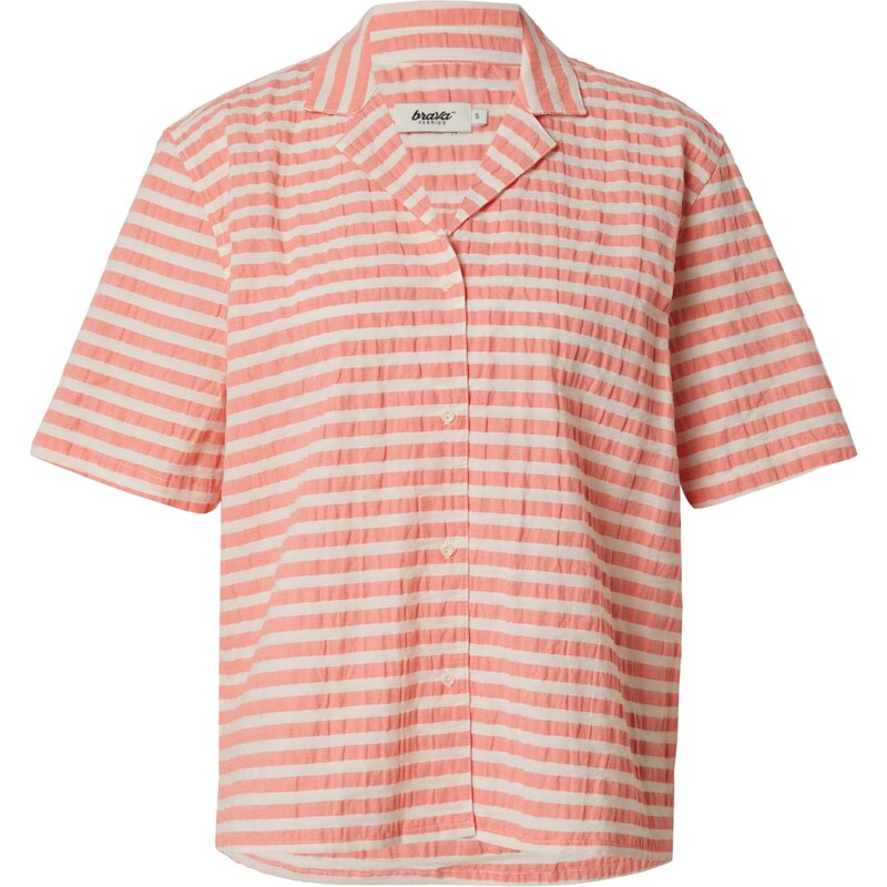 Brava Fabrics Blúzka Aloha koralová / šedobiela 54352636