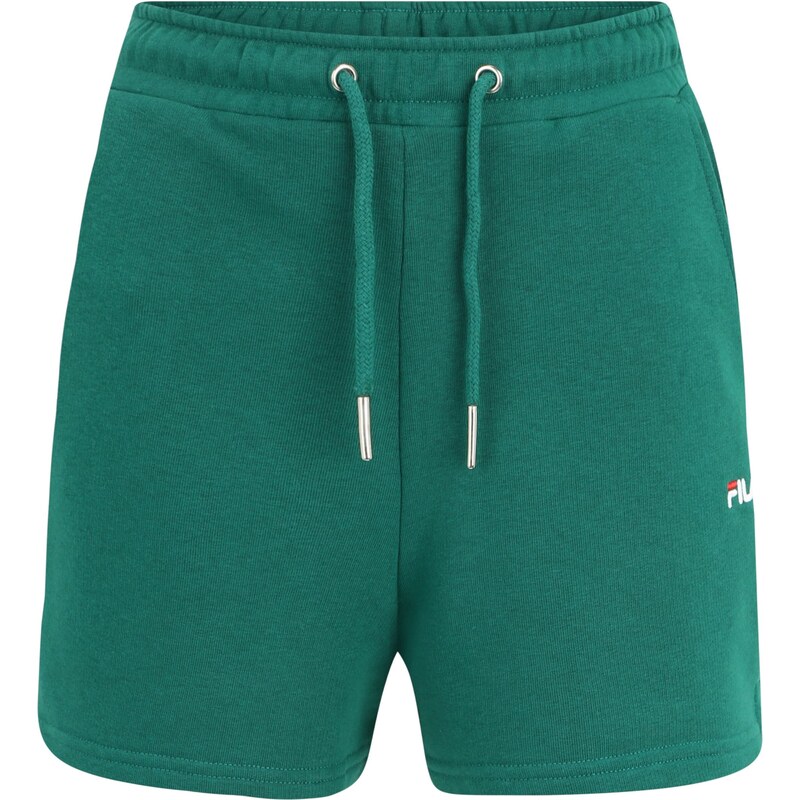 FILA Športové nohavice zelená / červená / biela 54341223