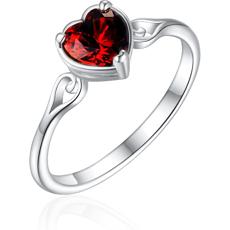 Olivie Strieborný prsteň SRDIEČKO 8579 51874564