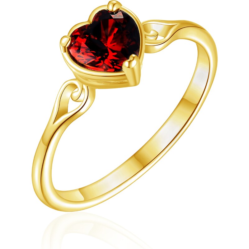 Olivie Strieborný prsteň SRDIEČKO GOLD 8580 51874565