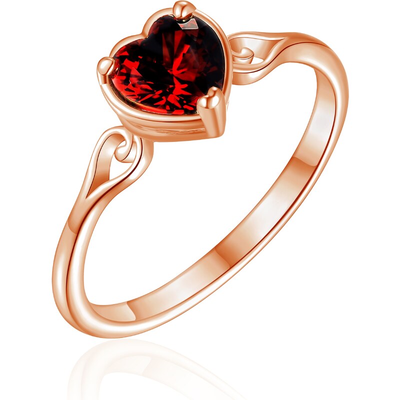 Olivie Strieborný prsteň SRDIEČKO ROSE 8581 51874566