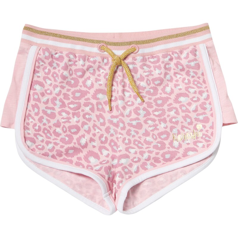 KOROSHI Nohavice fialová / ružová / biela 54350499