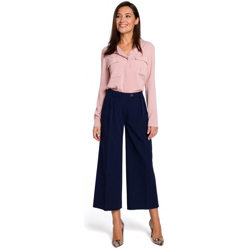 Dámske nohavice S139 Dark Blue - Stylove 51592581
