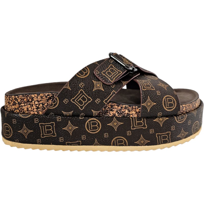Šľapky na platforme Laura Biagiotti LG Brown 56369525