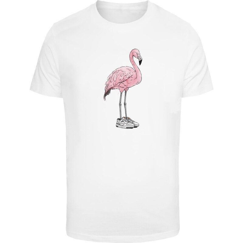 Mister Tee Mens T-shirt Flamingo Baller - white 52070589