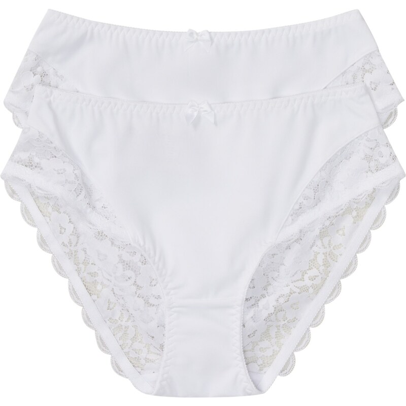 bonprix Maxi nohavičky (2 ks), farba biela 52158414