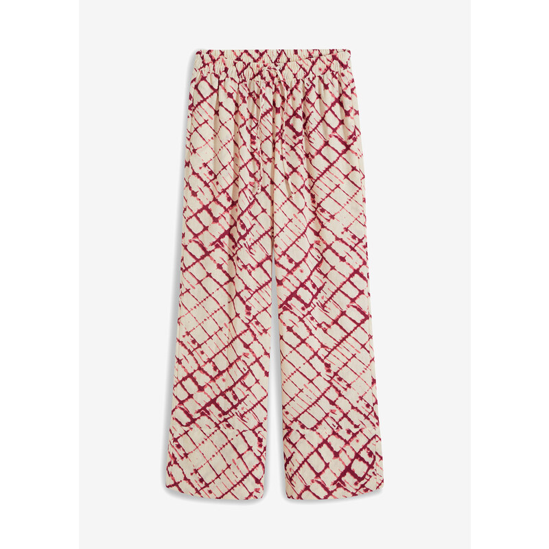 bonprix Široké nohavice s potlačou, farba fialová 52159024