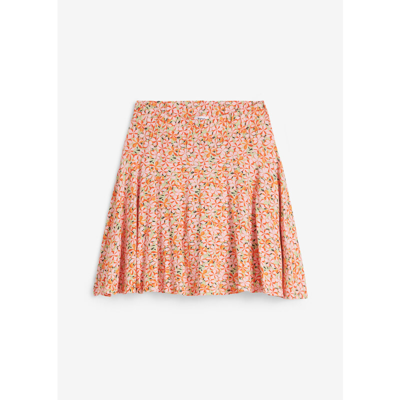 bonprix Nohavicová sukňa z jemnej viskózy, farba zelená 52158387