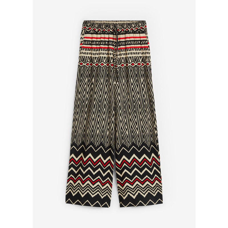 bonprix Nohavice Marlene z padavej viskózy, farba čierna 52309545