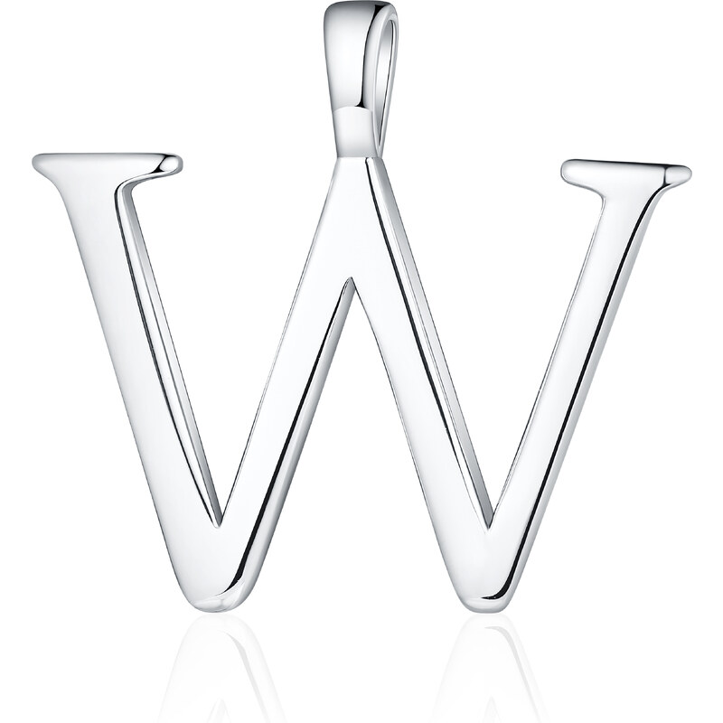 Olivie PÍSMENO W strieborný prívesok 8630 52171549