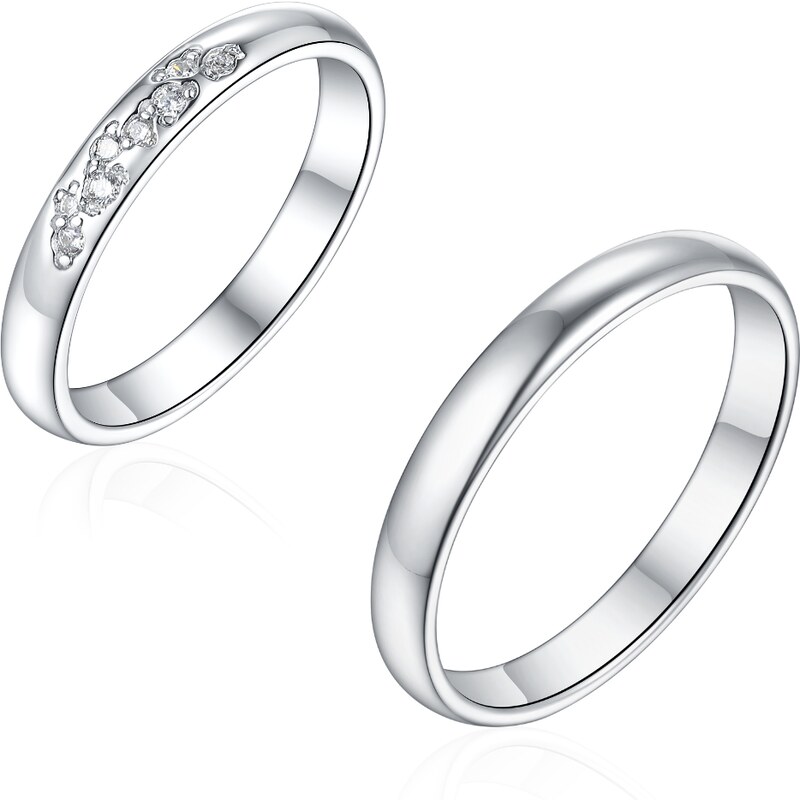 Olivie Snubný strieborný prsteň SPRÍZNENIE 8585 52162070