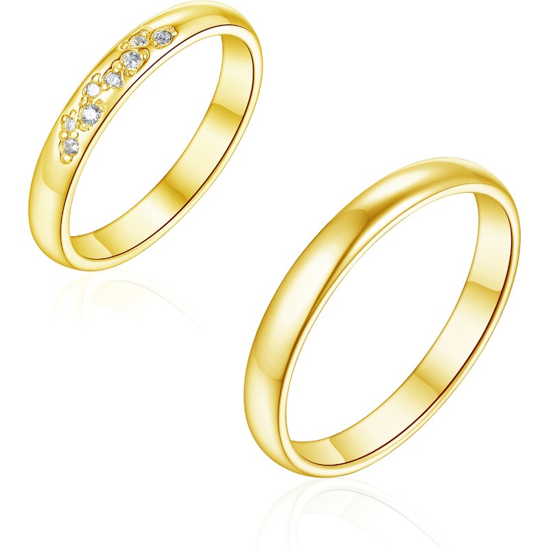 Olivie Snubný strieborný prsteň SPRÍZNENIE GOLD 8586 52162071