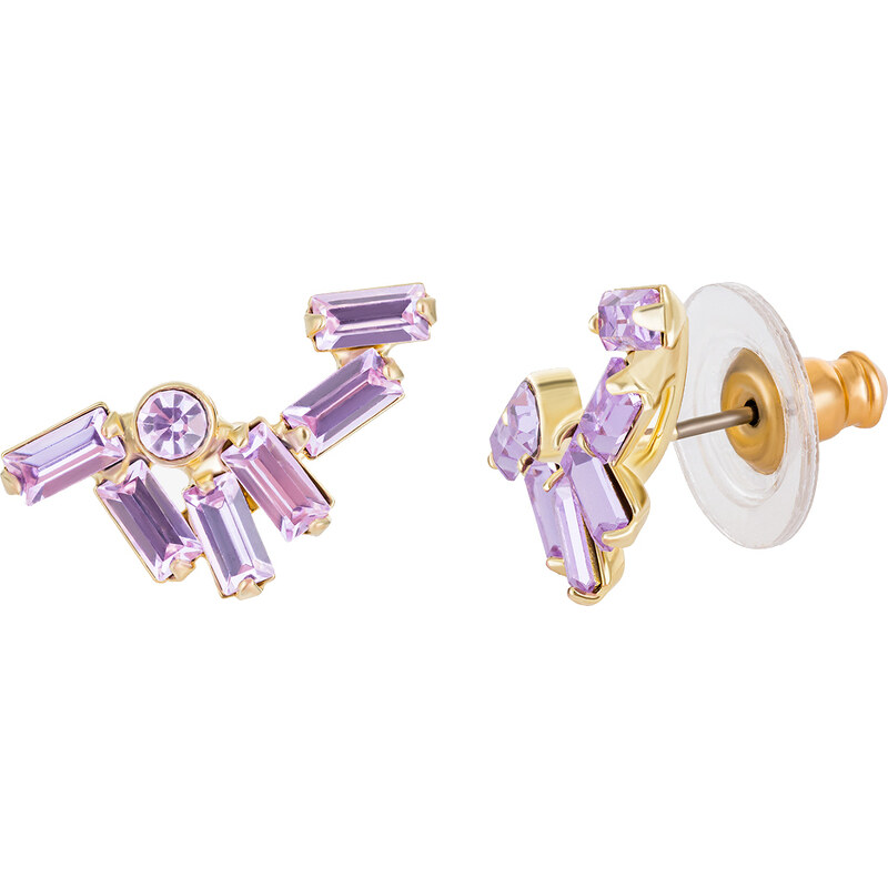 Preciosa Očarujúce pozlátené náušnice s krištáľmi Sugarheart Candy 66586272