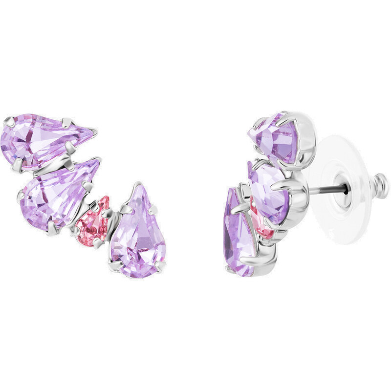 Preciosa Očarujúce náušnice s fialkovými krištáľmi Sweet Drop Candy 66583846