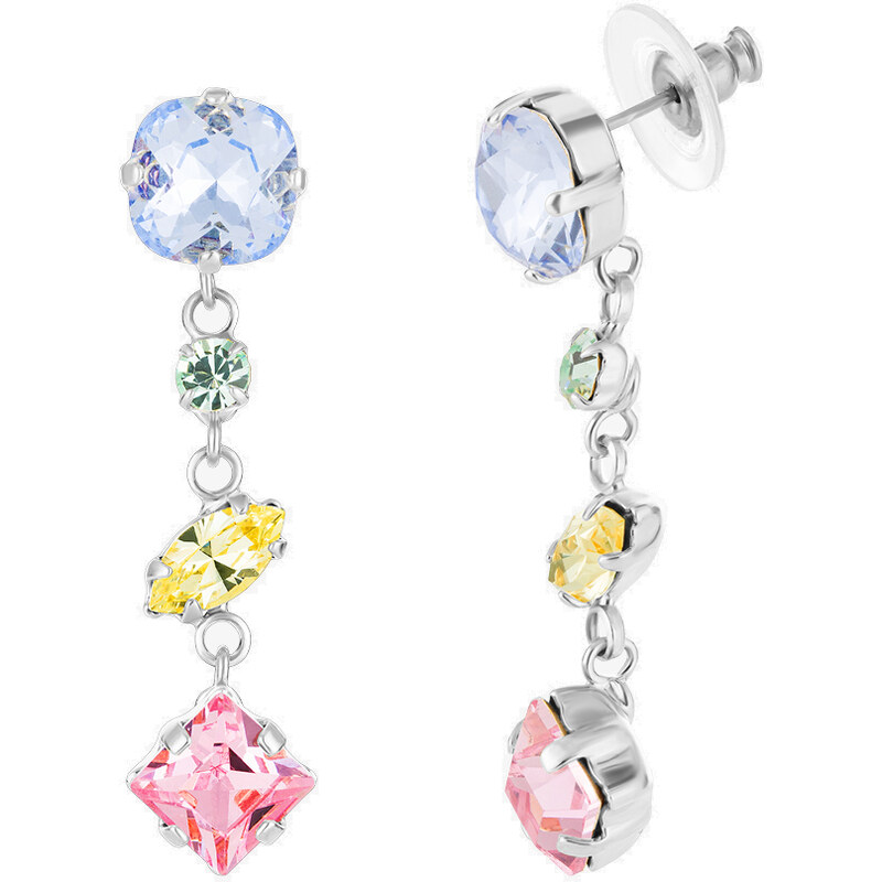 Preciosa Náušnice s farebnými kamienkami českého krištáľu Bonbon Candy 66595308