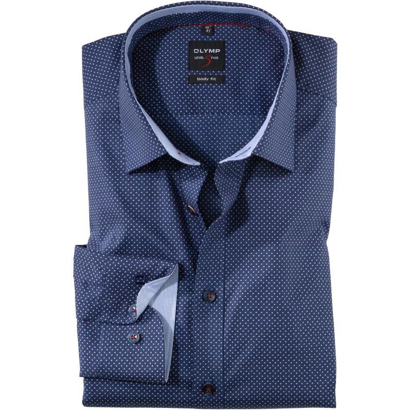 Pánska košeľa so skráteným rukávom OLYMP, body fit 52170077